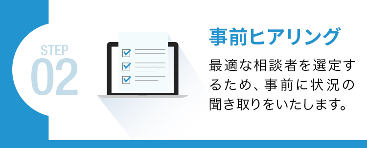 事前ヒアリング